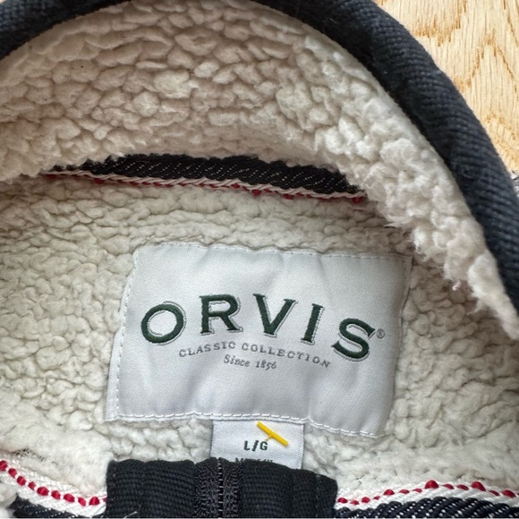 Orvis Men’s Brighton 1/4 Zip Sherpa Lined Sweater Pullover - L - Picture 4 of 13